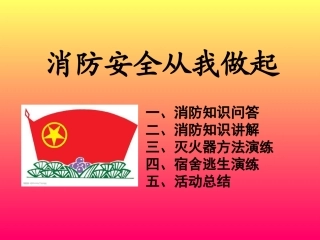 消防安全从我做起
