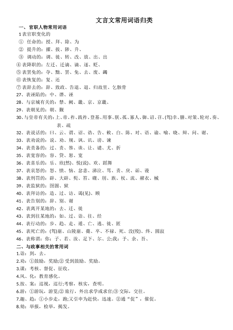 文言文常用词语归类_第1页