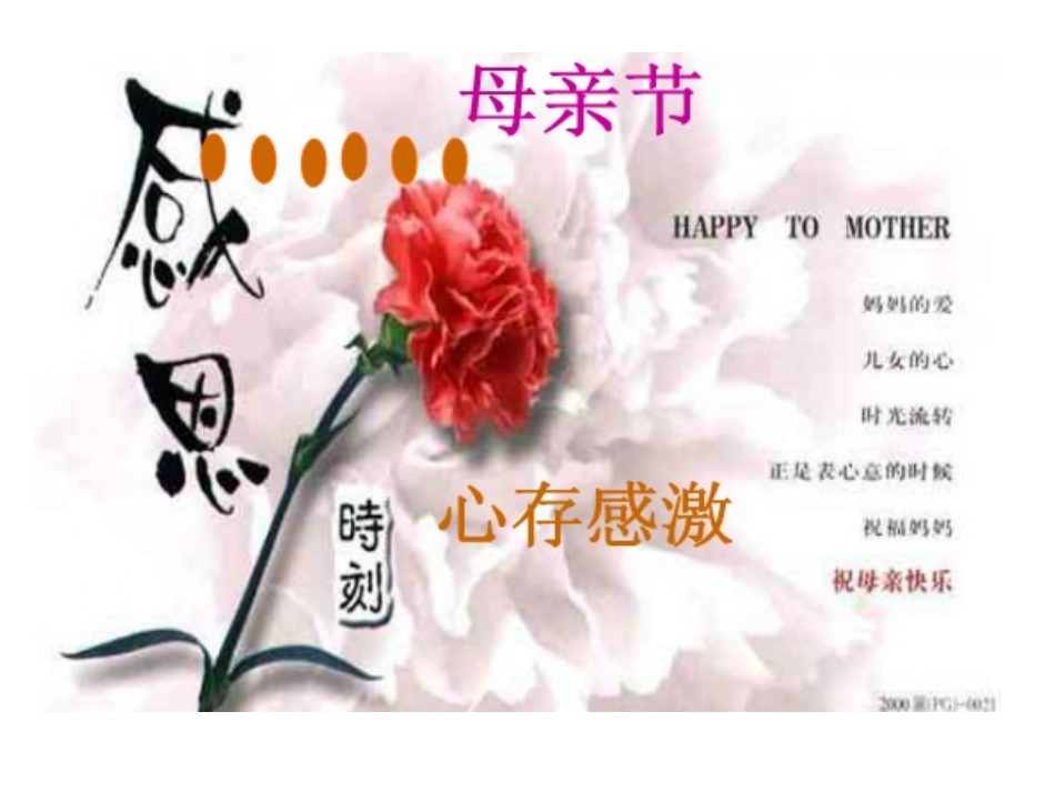 母亲节主题班会PPT_第1页