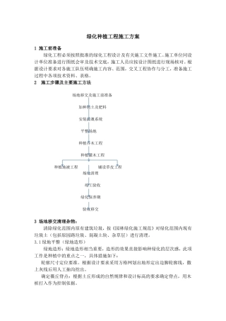 绿化种植施工方案