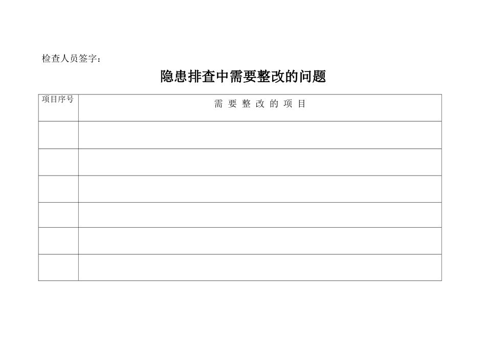 幼儿园安全隐患排查台账_第3页
