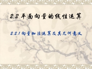 平面向量的线性运算课件.ppt