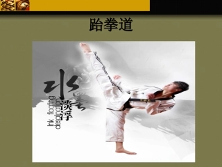 跆拳道概述 PPT