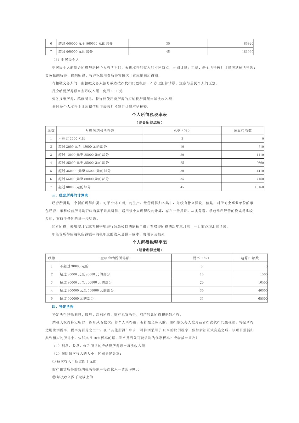 新个人所得税如何分类计算_第2页