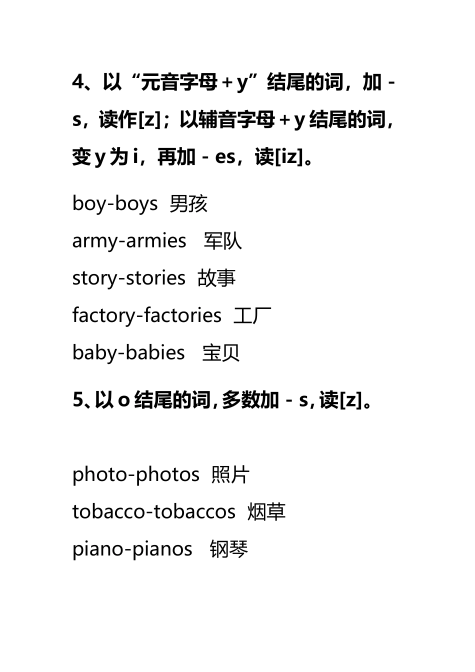 英语名词复数变化及发音规则_第3页