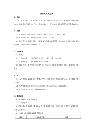 内推方案(伯乐奖)