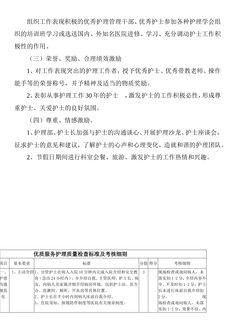 优质护理服务考评激励机制 (2)_第3页