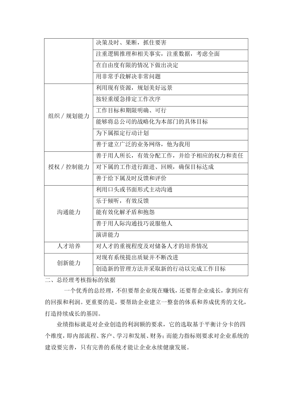 总经理考核指标_第2页