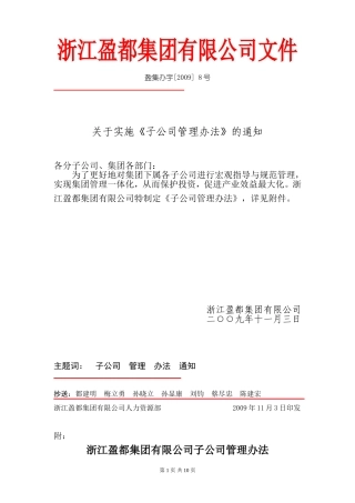 子公司管理办法 (2)