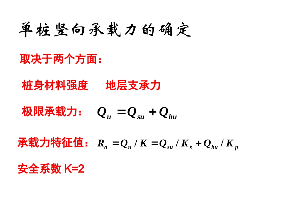 桩承载力总结、群桩效应、减沉桩_第1页