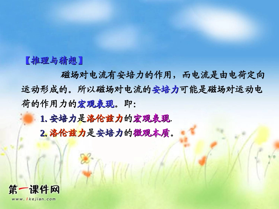 新课标选修三35《研究洛伦兹力》PPT课件_第3页