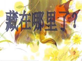 小班绘本《藏在哪里了》