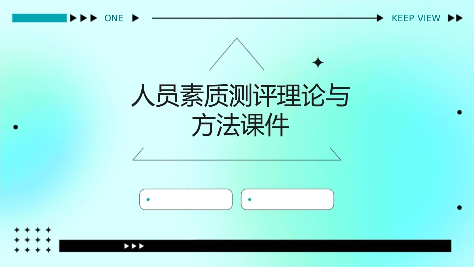 人员素质测评理论与方法课件1_第1页