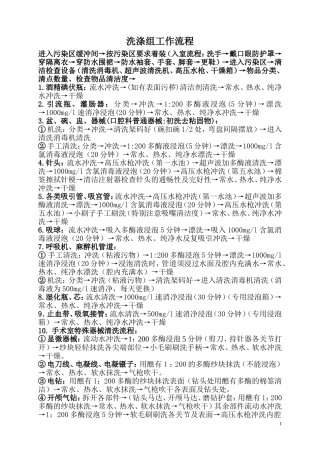 供应室各种流程