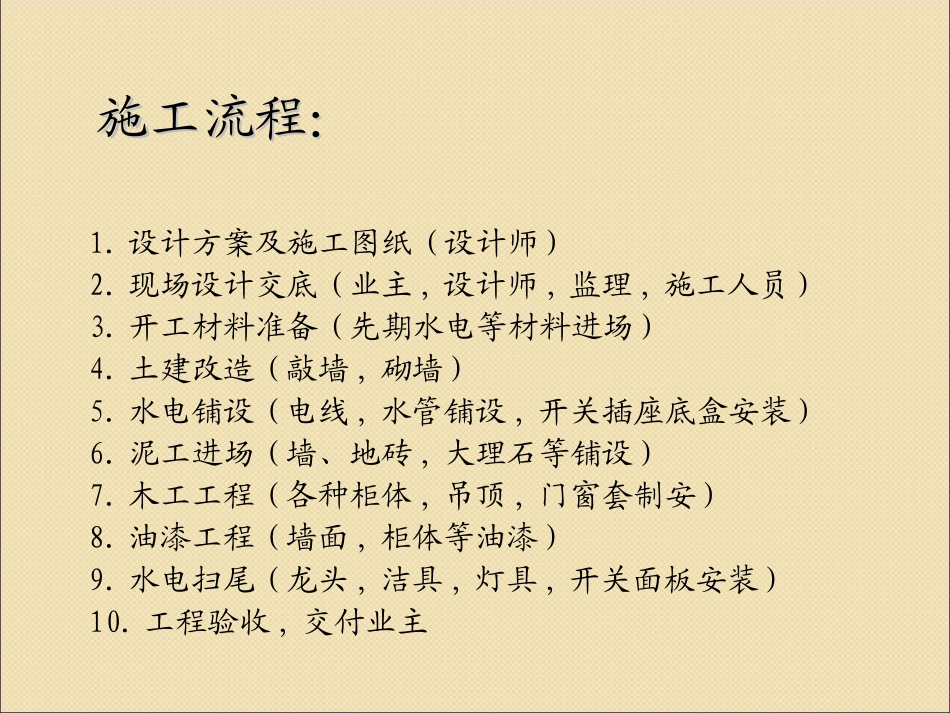 家庭装饰装修全过程施工工艺流程(附图)_第2页