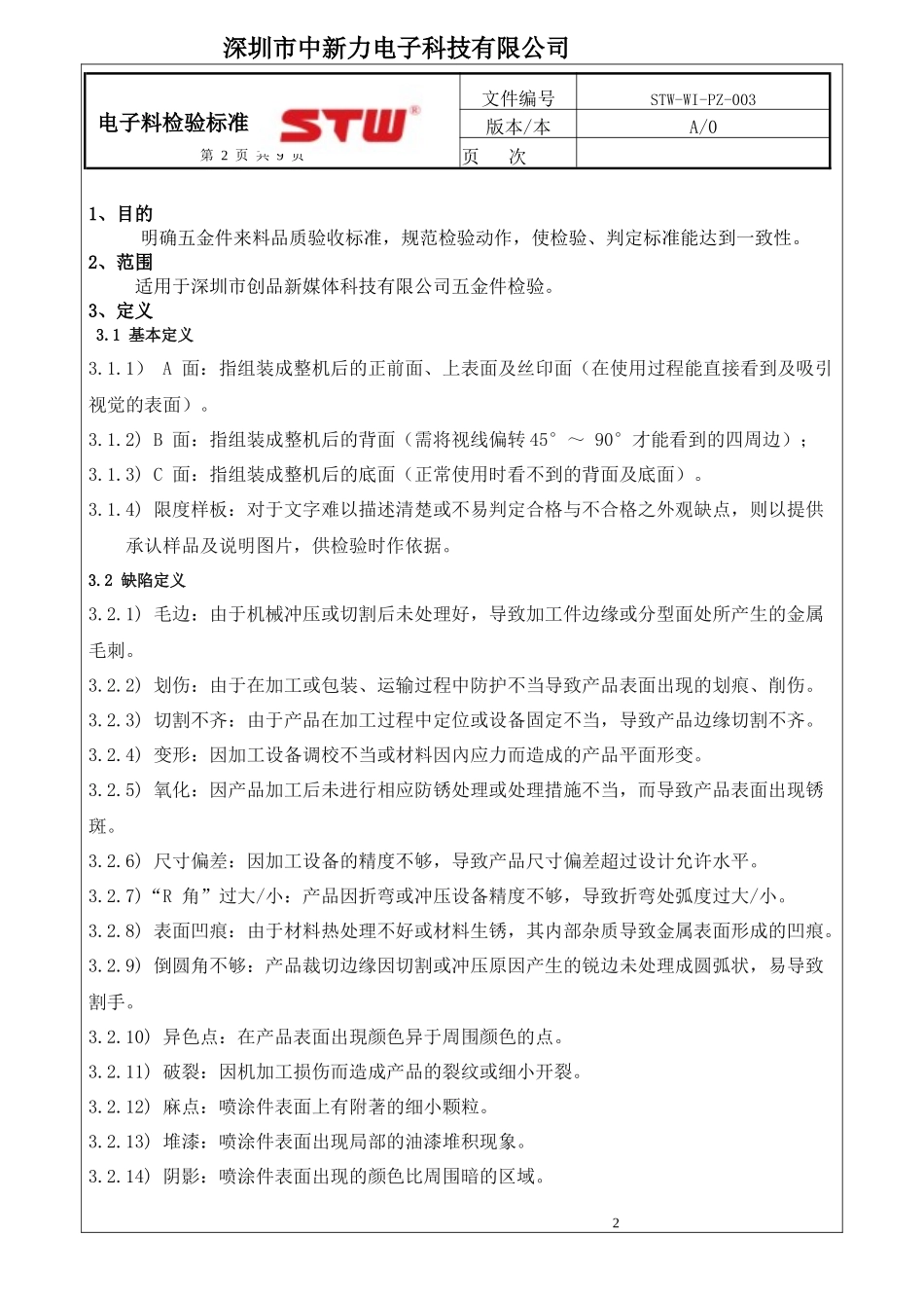 五金件检验标准_第2页