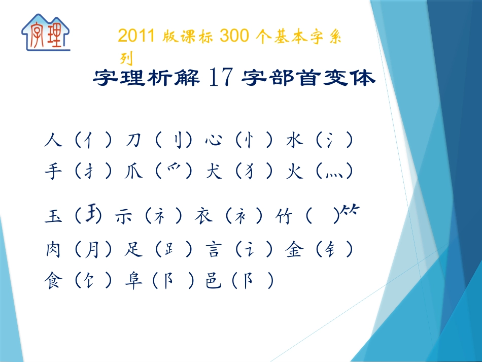 字理析解300个基本字--17字部首变体x_第1页