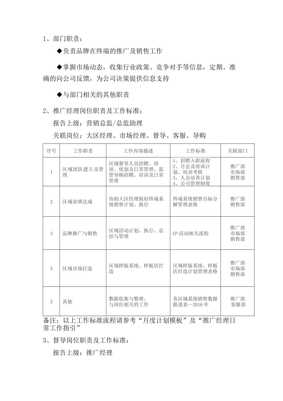 公司各部门架构、岗位职责和工作流程_第3页
