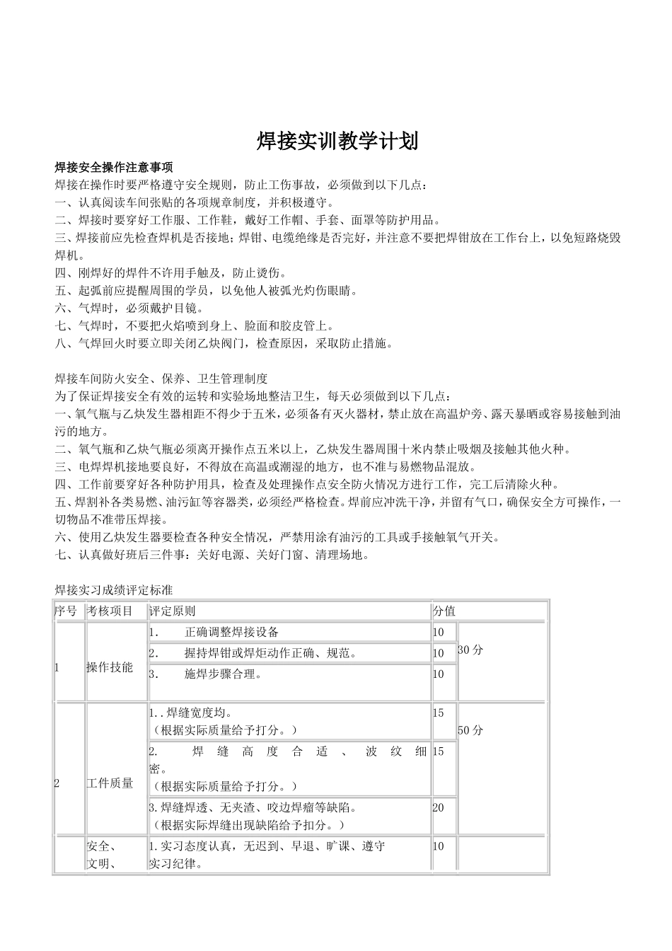 焊接实训室管理制度_第2页