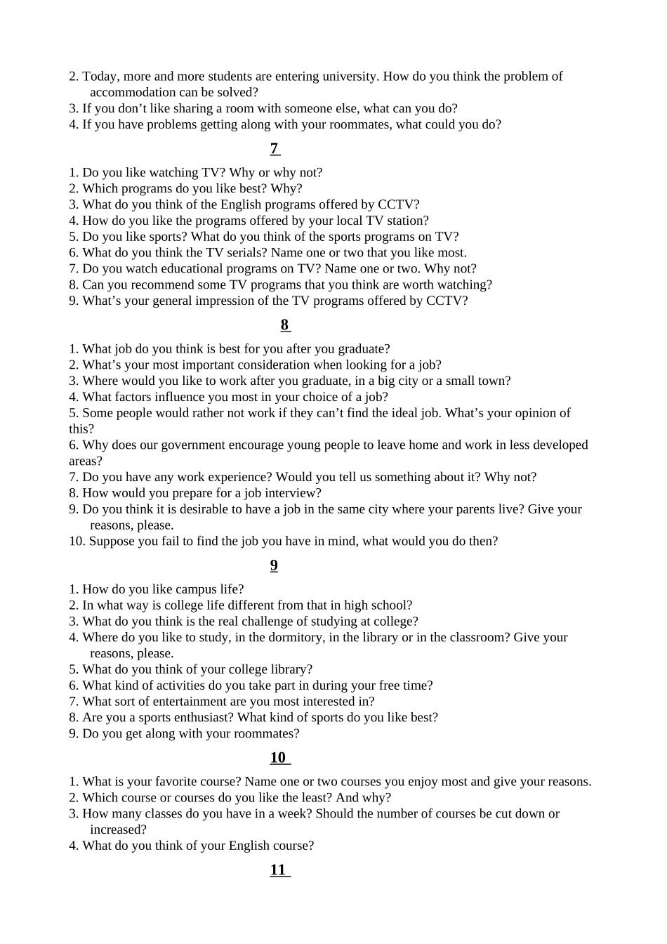 英语口语技能训练练习题_第2页