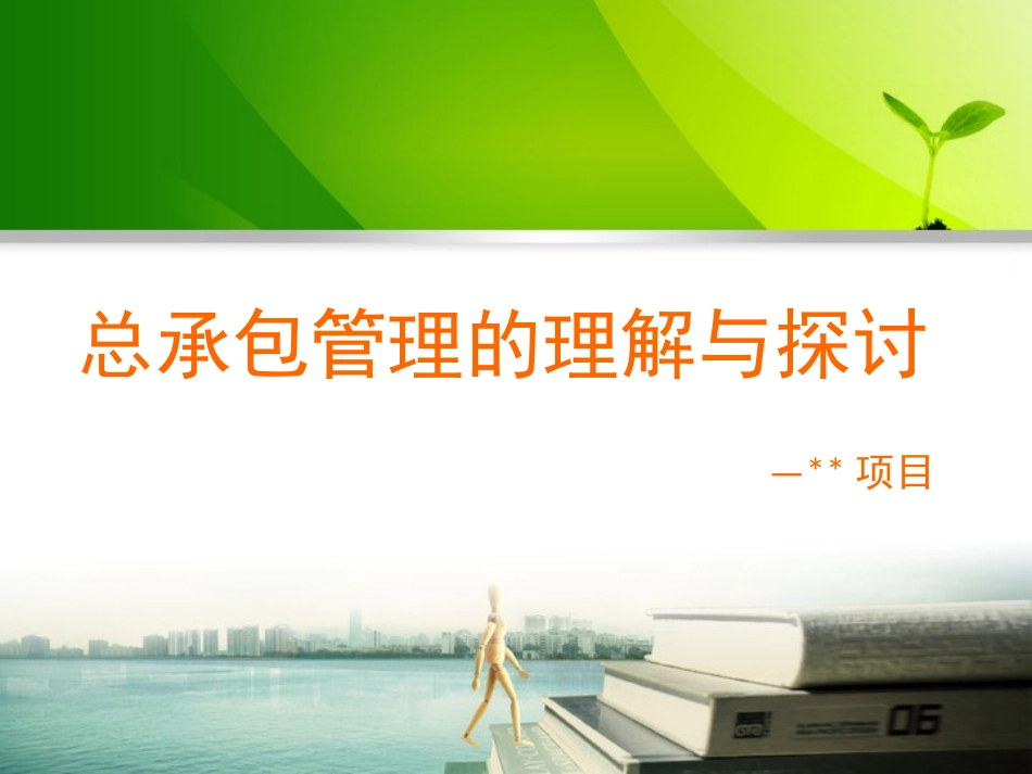 某某项目总承包施工管理_第1页