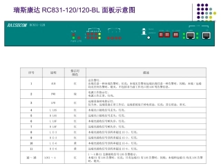 瑞斯康达指示灯说明