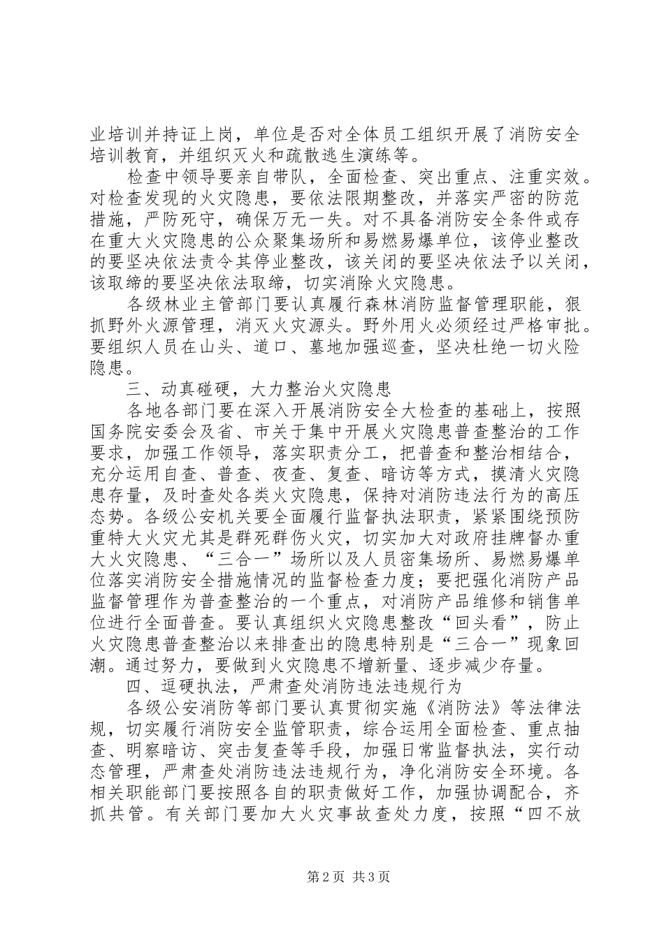 在全市消防安全工作会议上的讲话_第2页