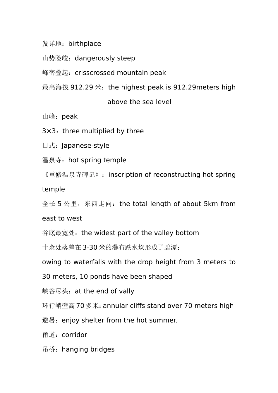 旅游英语词汇_第1页