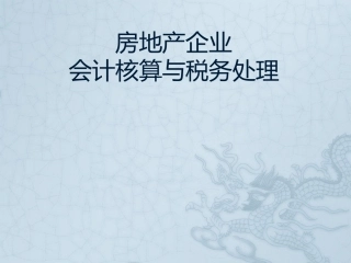 房地产全程会计核算2017