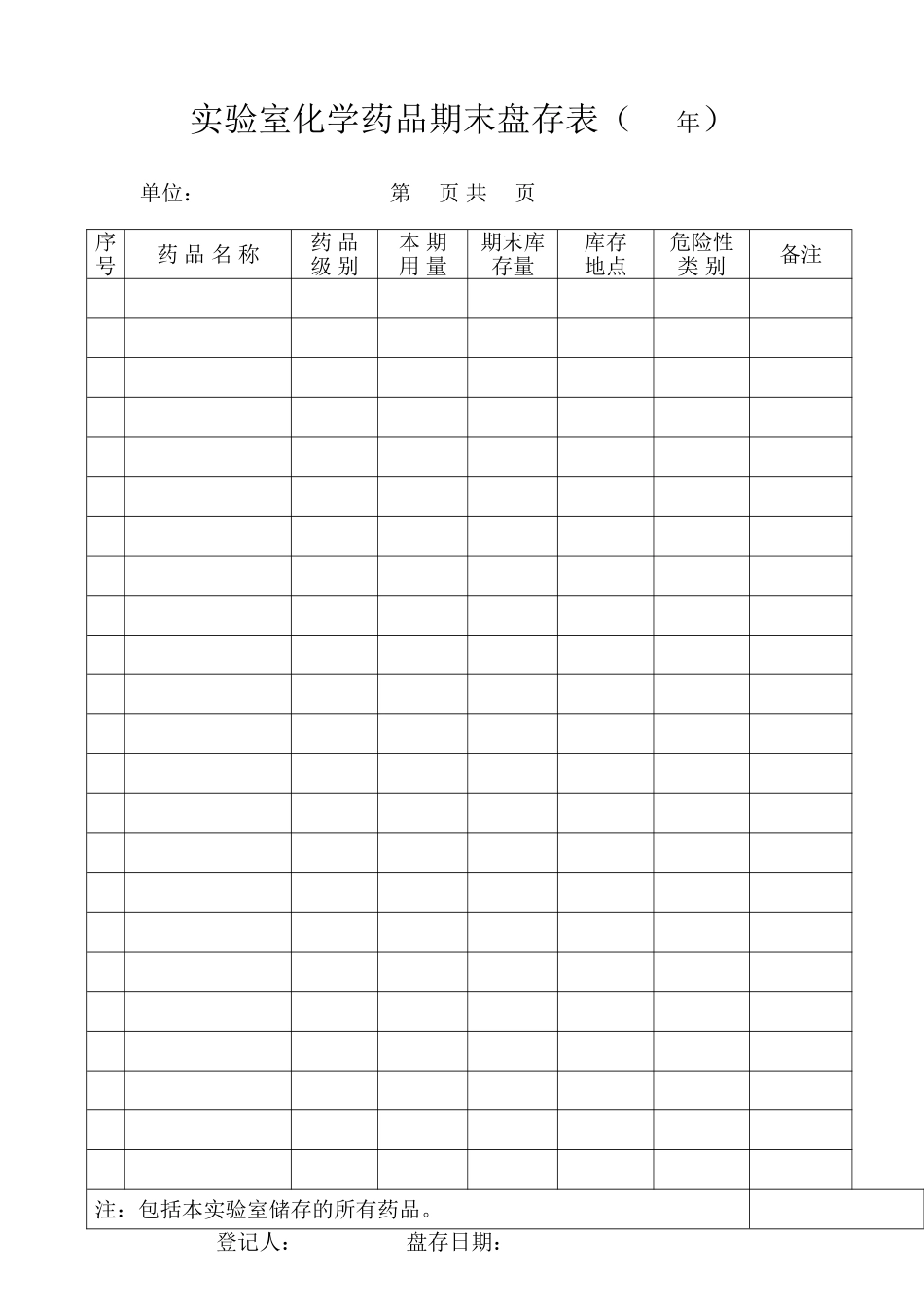 实验室化学试剂入库登记表_第2页