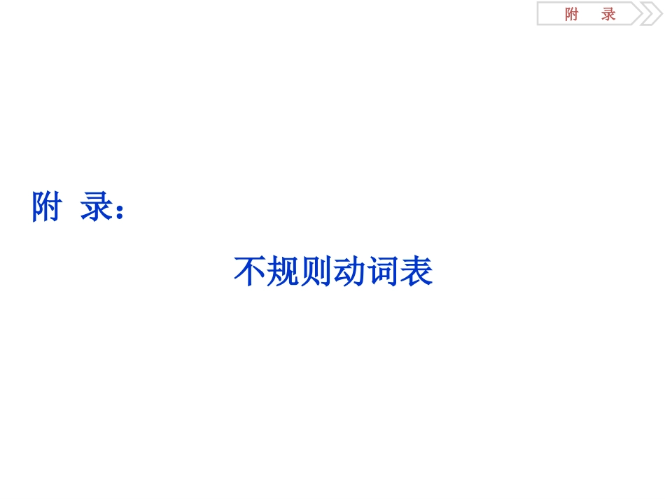 高中英语动词不规则变化表_第1页