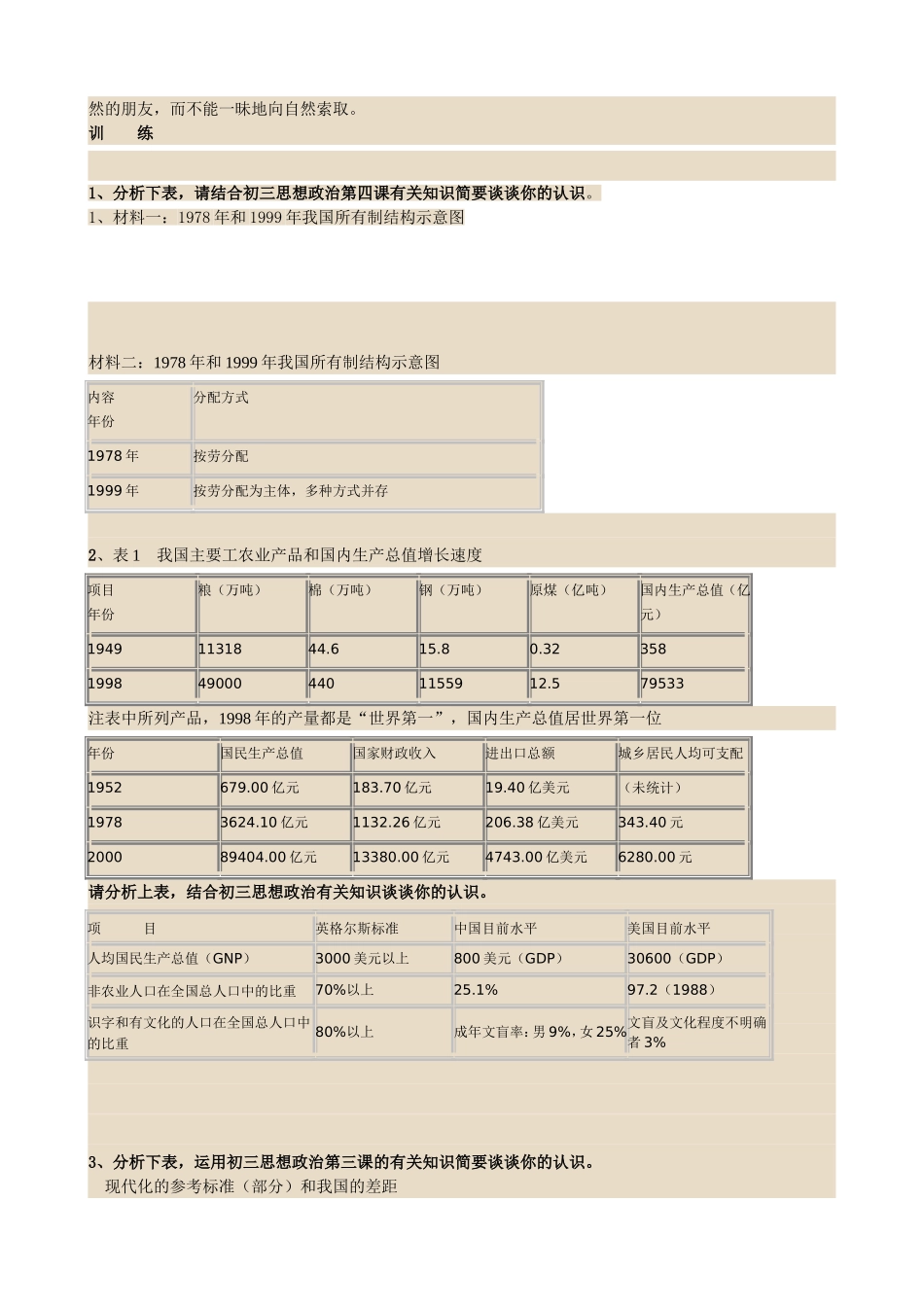 中考思想品德图表类试题解题指导_第2页