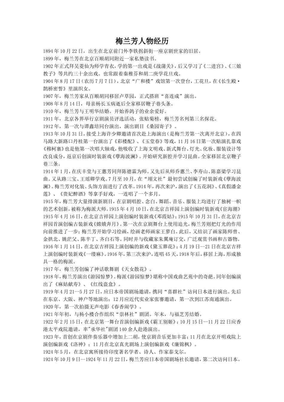 梅兰芳人物经历_第1页