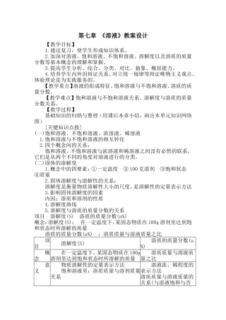 第七章《溶液》