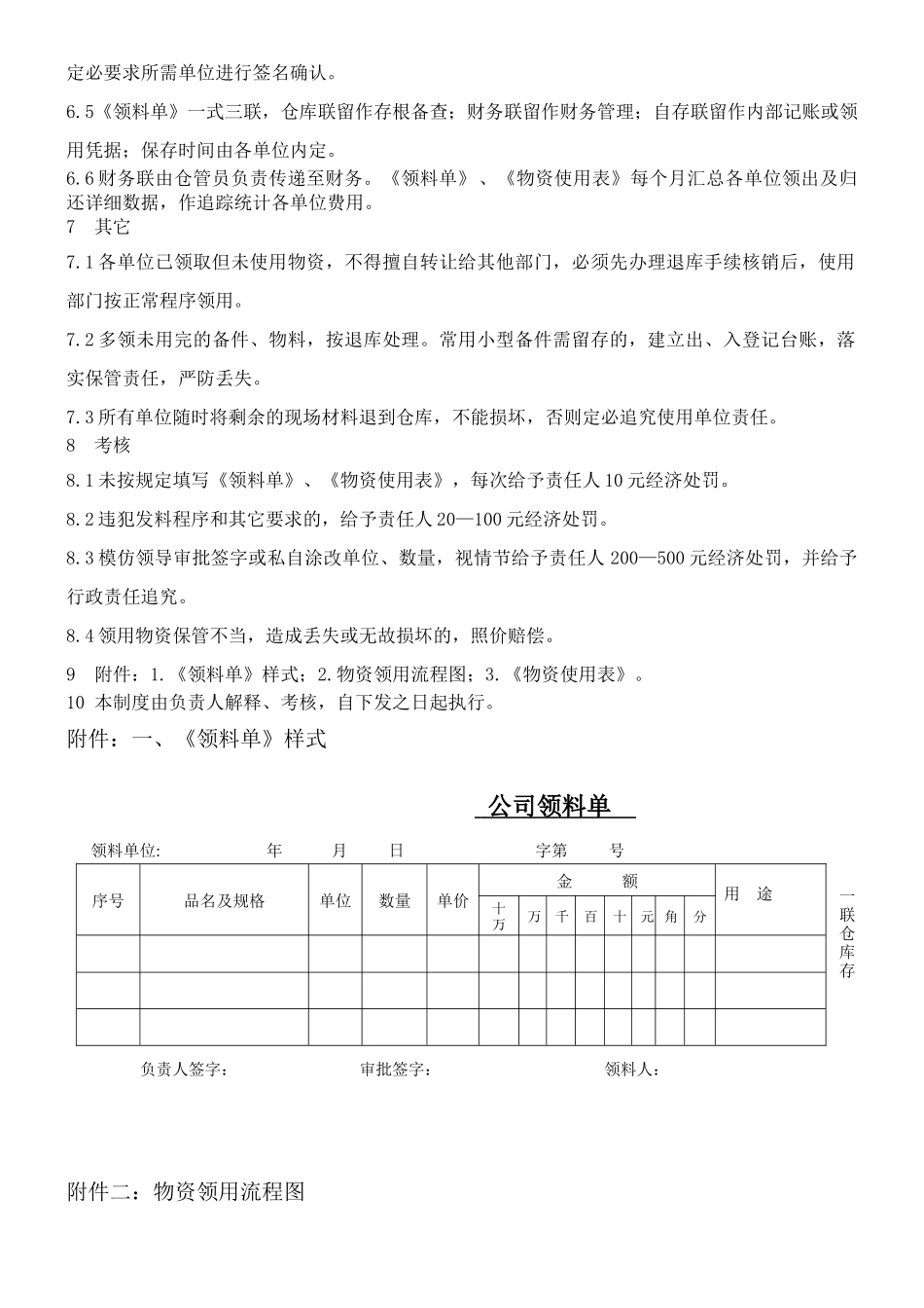 物资领用管理制度_第2页