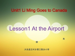 Lesson1AttheAirport
