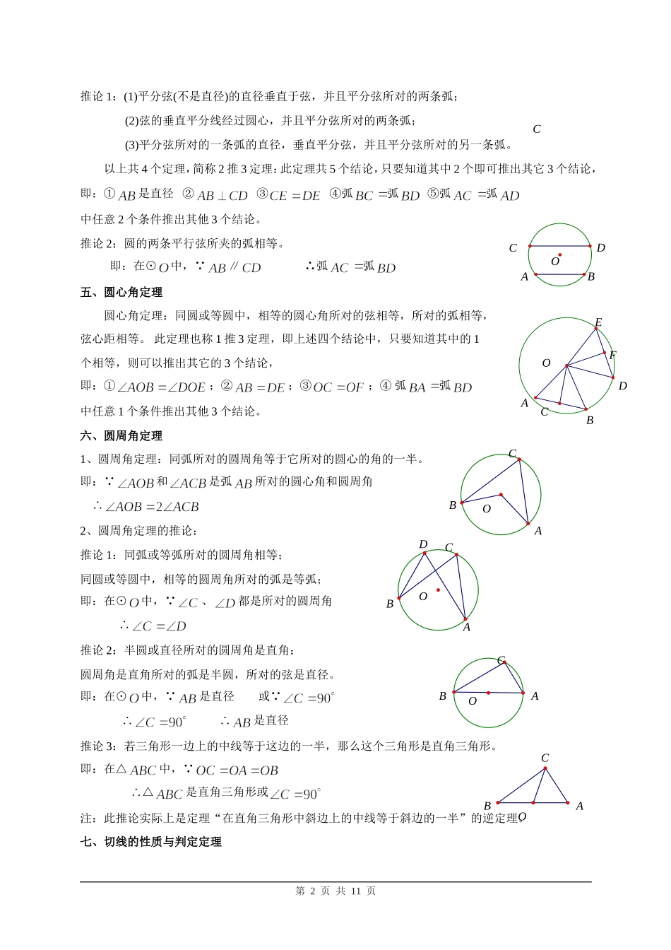 中考数学(圆提高练习题)压轴题训练_第2页
