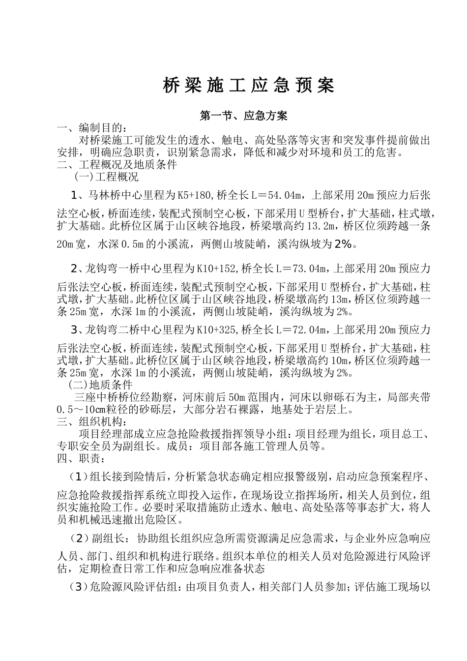 桥梁应急预案_第2页