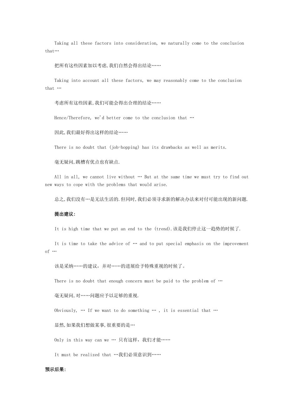 高考英语作文万能句子汇总_第2页