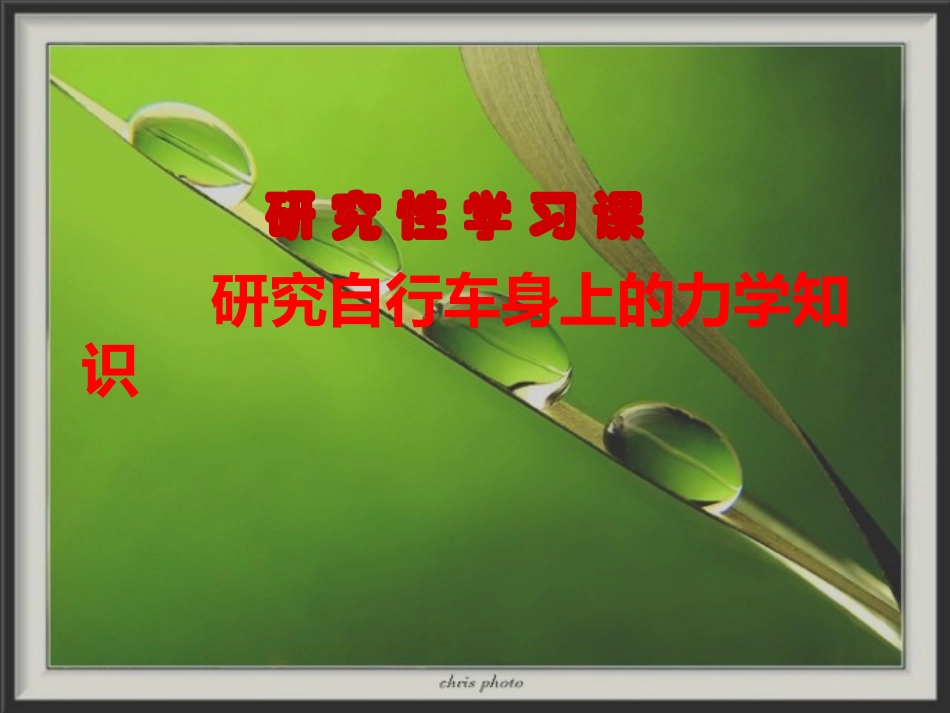 自行车上的力学知识_第1页