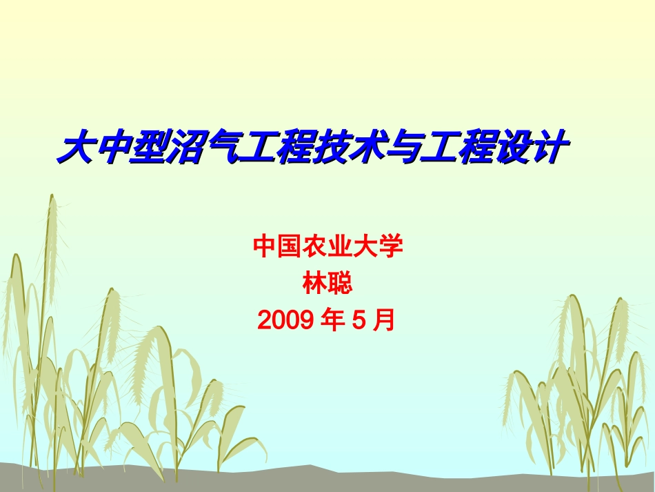 沼气工程技术与工艺_第1页