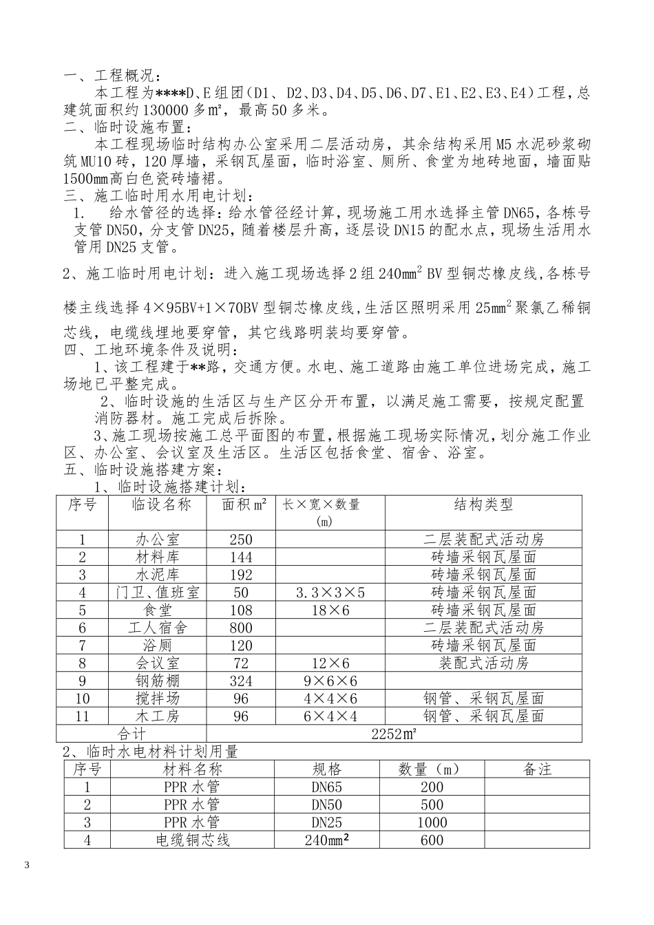 施工现场临时设施方案_第3页