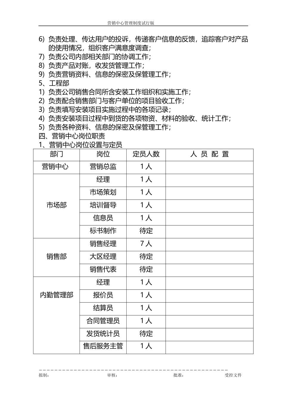 营销中心组织架构及规章制度_第3页