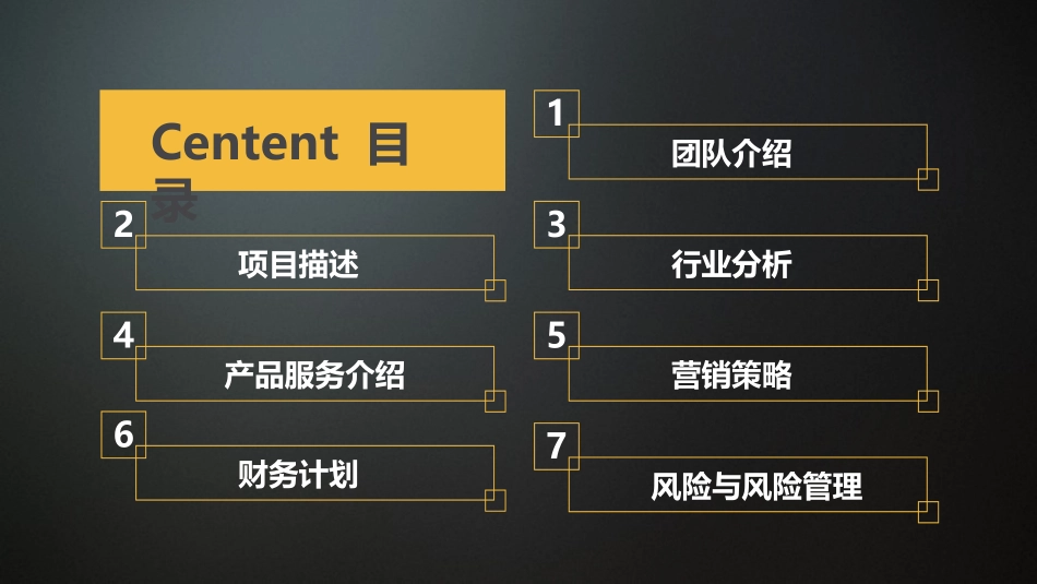商业计划书模板 PPT    BP_第2页