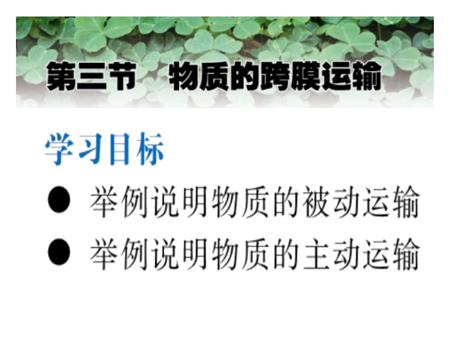 物质跨膜运输的方式-ppt_第1页