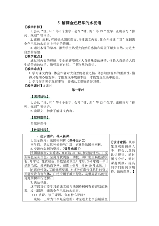 铺满金色巴掌的水泥道