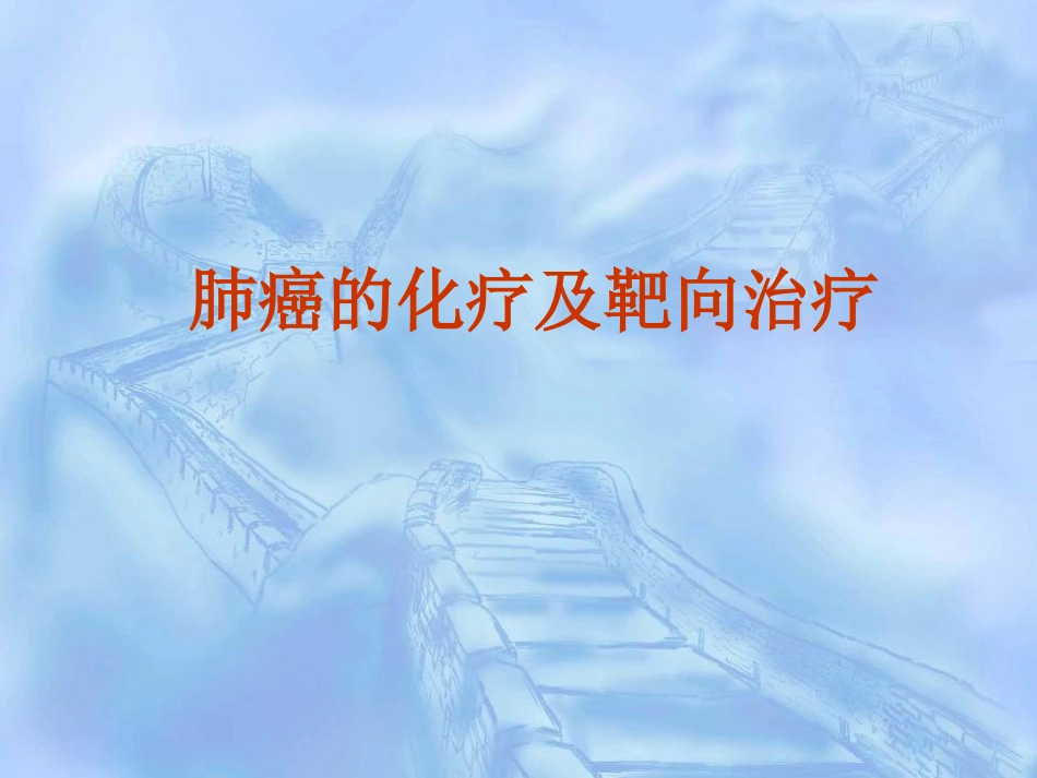 肺癌的常用化疗方案_第1页