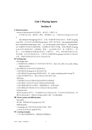 Unit1topic1sectionA的教案