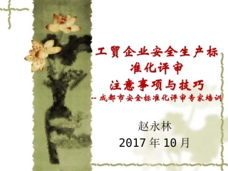 工贸企业安全生产标准化评审注意事项与技巧