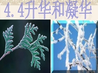沪科版《升华和凝华》ppt课件